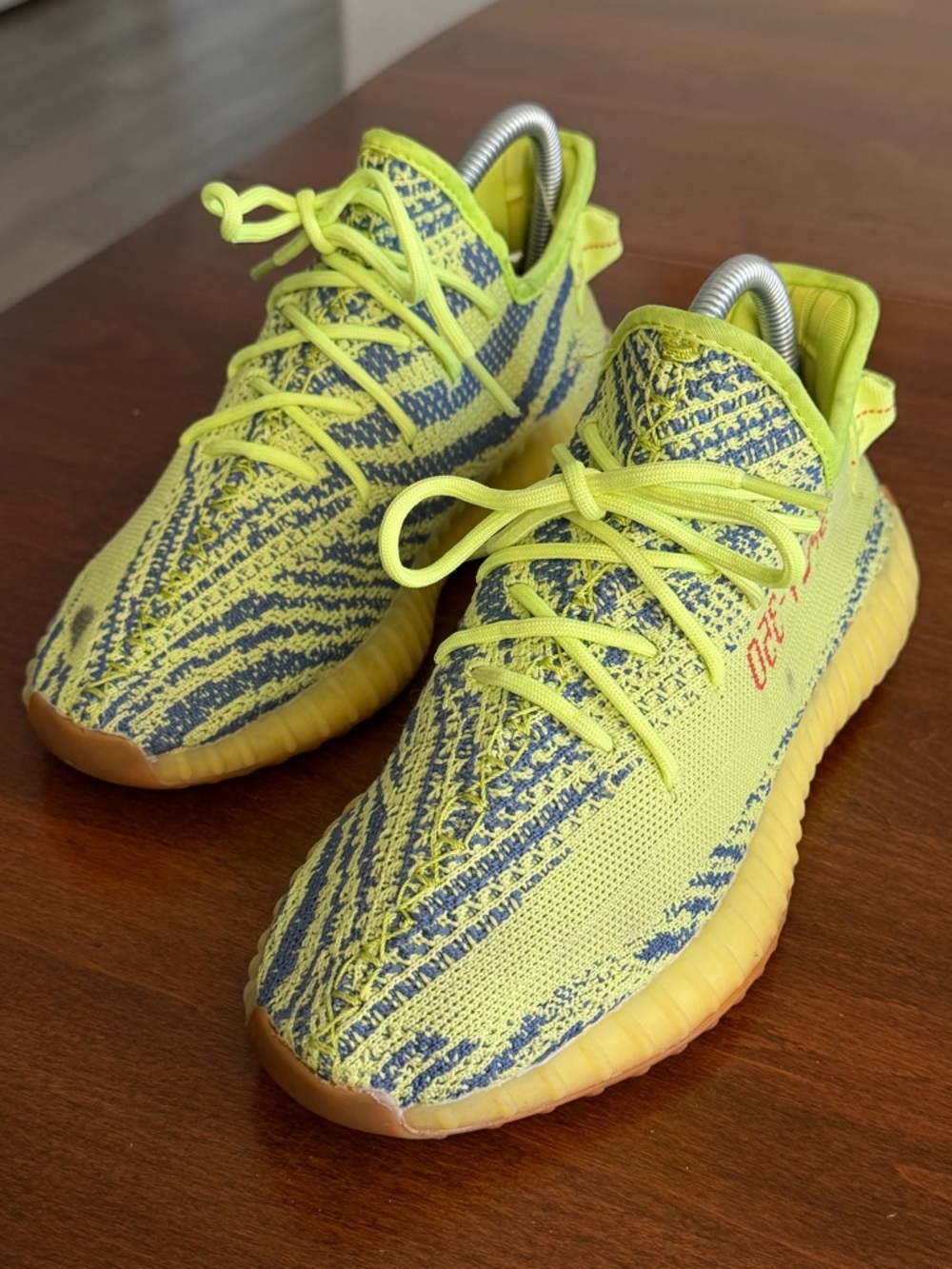 adidas Yeezy Boost 350 V2 Low Semi-Frozen Yellow Size 7.5 No Box “STAINED” - Picture 4 of 12